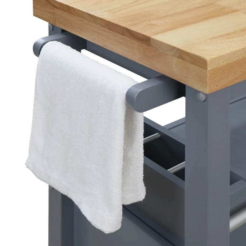 ClickDecor Gerolakkos ClickDecor Anson Kitchen Island Bar Cart with Storage