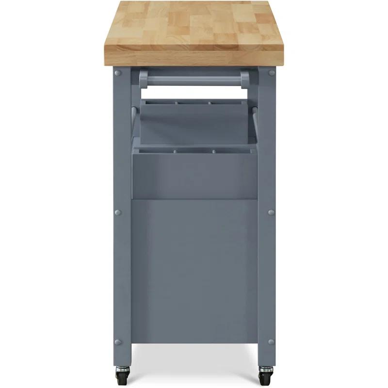 ClickDecor Gerolakkos ClickDecor Anson Kitchen Island Bar Cart with Storage