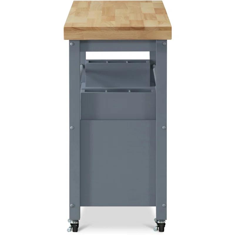 ClickDecor Gerolakkos ClickDecor Anson Kitchen Island Bar Cart with Storage