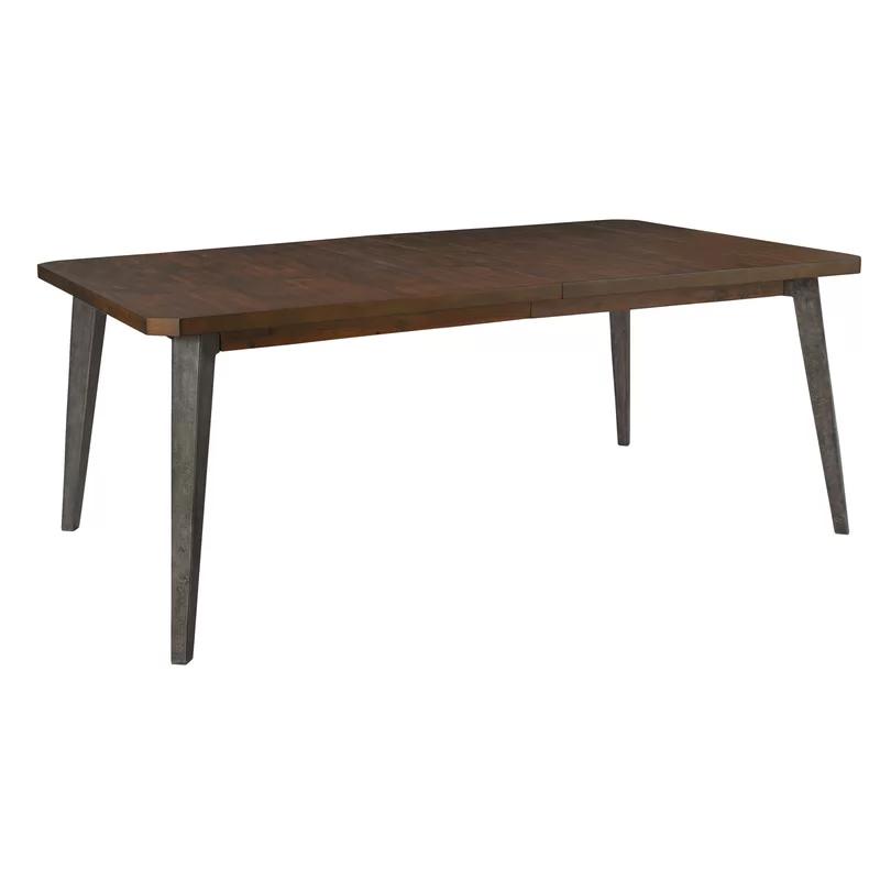 Transitional Monterey Extendable Solid Wood Dining Table in Deep Brown