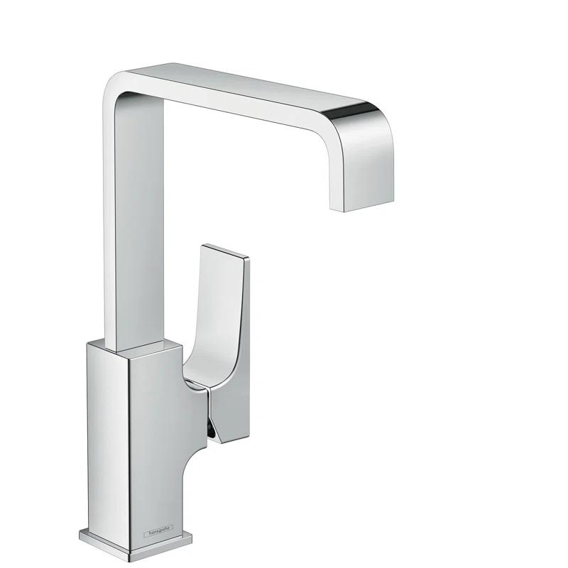 Metropol Brushed Nickel Modern Single Hole Brass Faucet