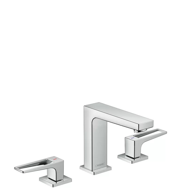 Metropol Brushed Nickel Dual-Handle Widespread Bathroom Faucet