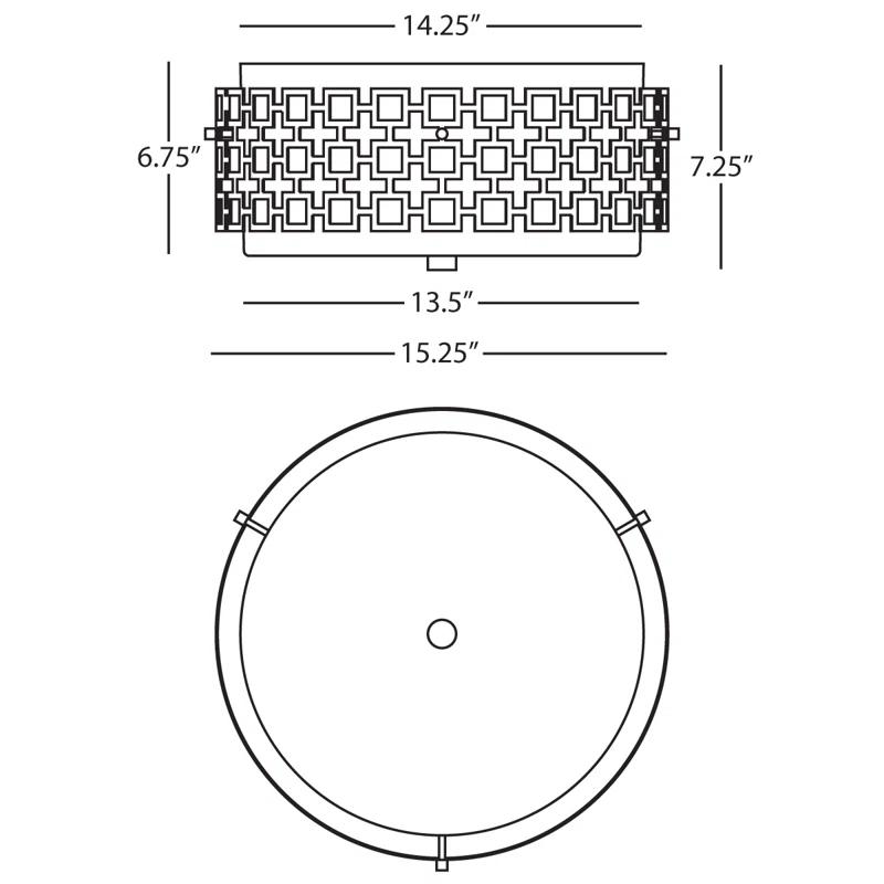 Parker Glass Flush Mount