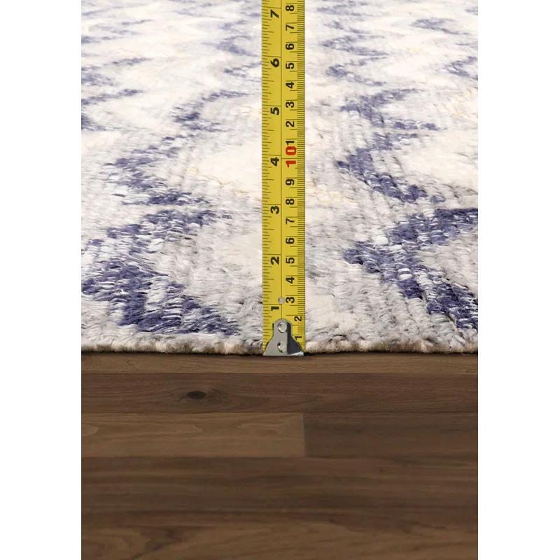 Pasargad Casablanca Moroccan Hand Knotted Wool Chevron Rug
