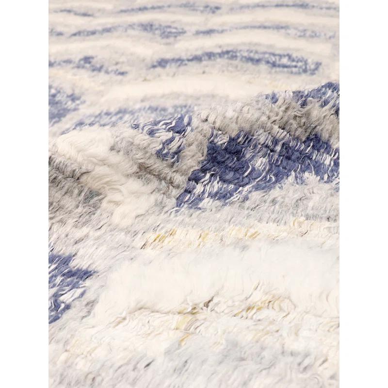Pasargad Casablanca Moroccan Hand Knotted Wool Chevron Rug