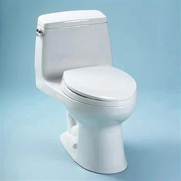 EcoMax Elongated One-Piece 1.28 GPF High-Efficiency Toilet in Bone