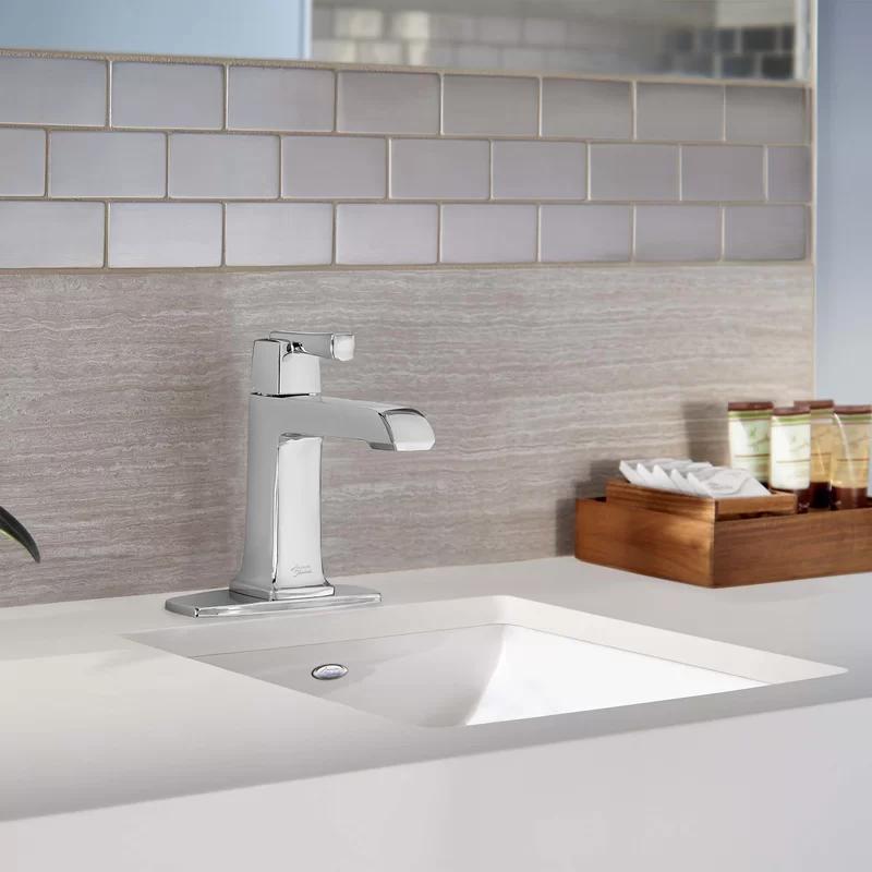 Manhattan Bridge Inspired Polished Chrome Single-Handle Bathroom Faucet