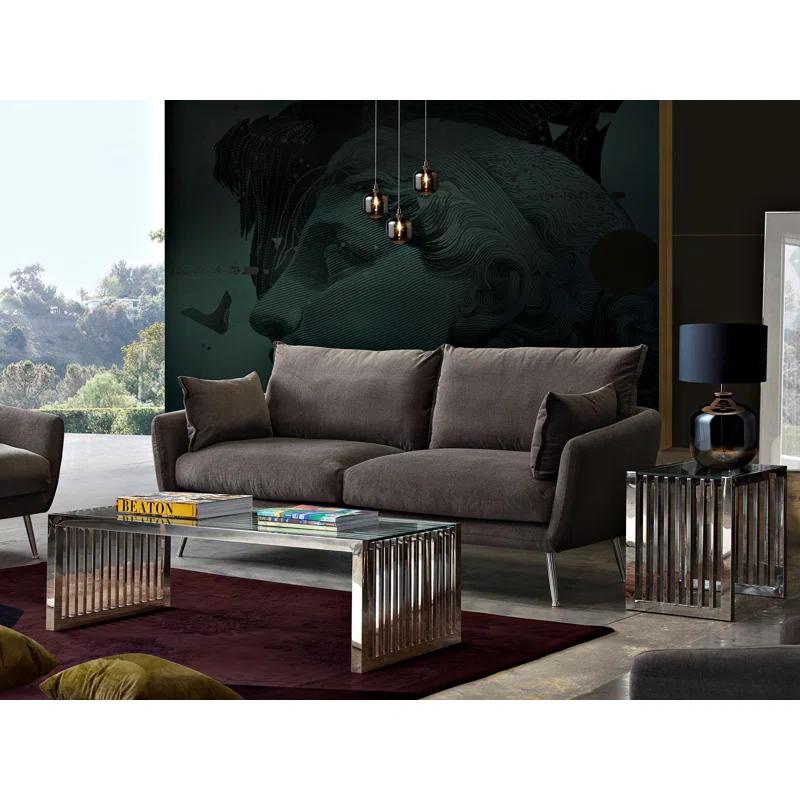 Diamond Sofa Soho Glass Top Single Coffee Table