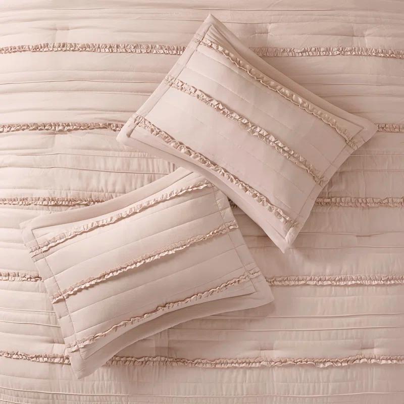 Celeste 5 Piece Microfiber Ruffled Comforter Set
