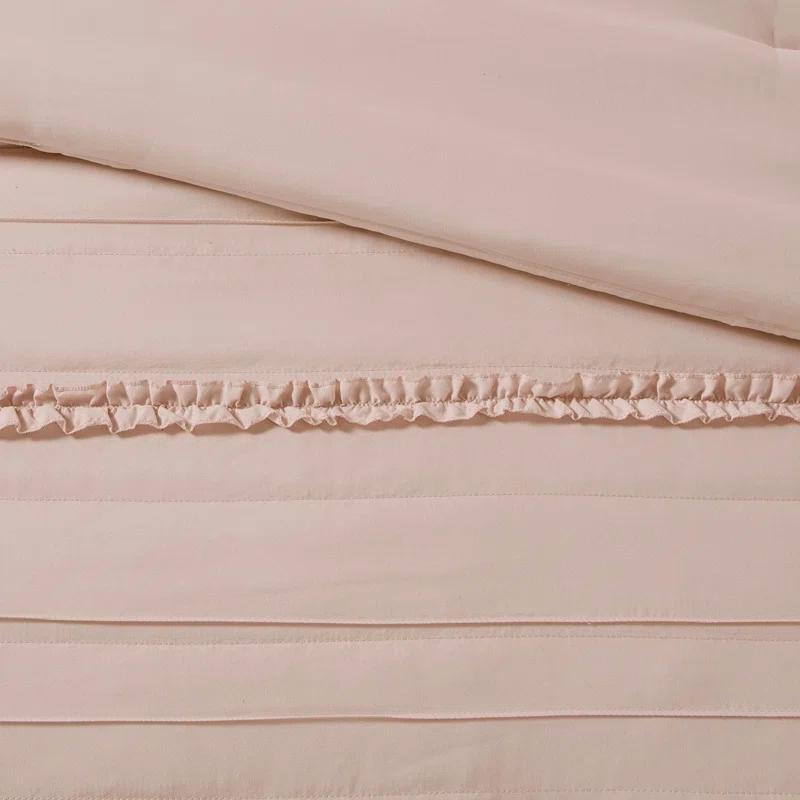 Celeste 5 Piece Microfiber Ruffled Comforter Set