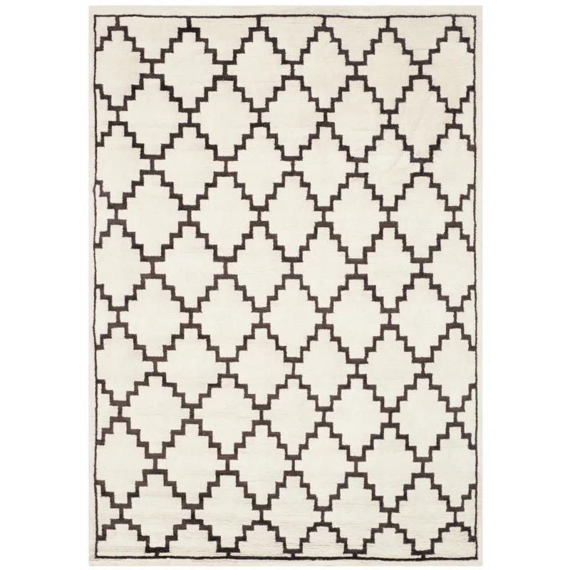 Safavieh Mosaic Hand Knotted Wool And Viscose Geometric Rug