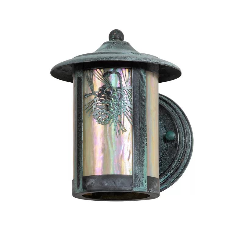 Adirondack Pinecone 8" Bronze Dimmable Wall Sconce