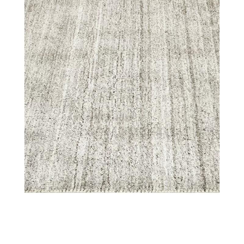 Halsey Hand-Knotted 8' x 10' Linen and Wool Stripe Area Rug