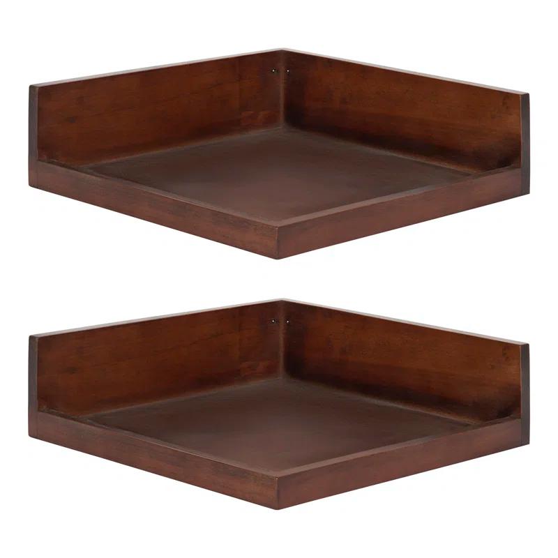 Latitude Run® Kinta 2 Piece Square Accent Shelf (Set of 2)