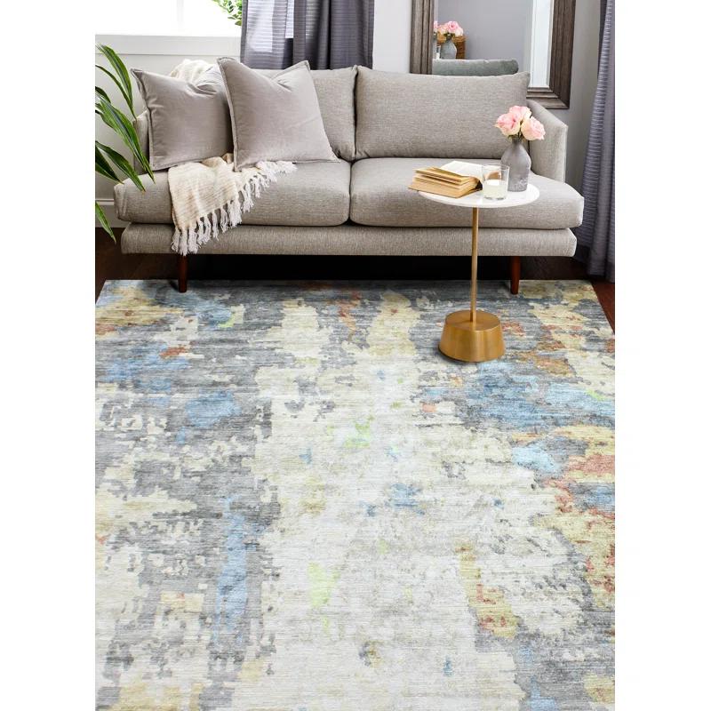 Bashian Rugs Cascade Viscose Abstract Indoor Rug