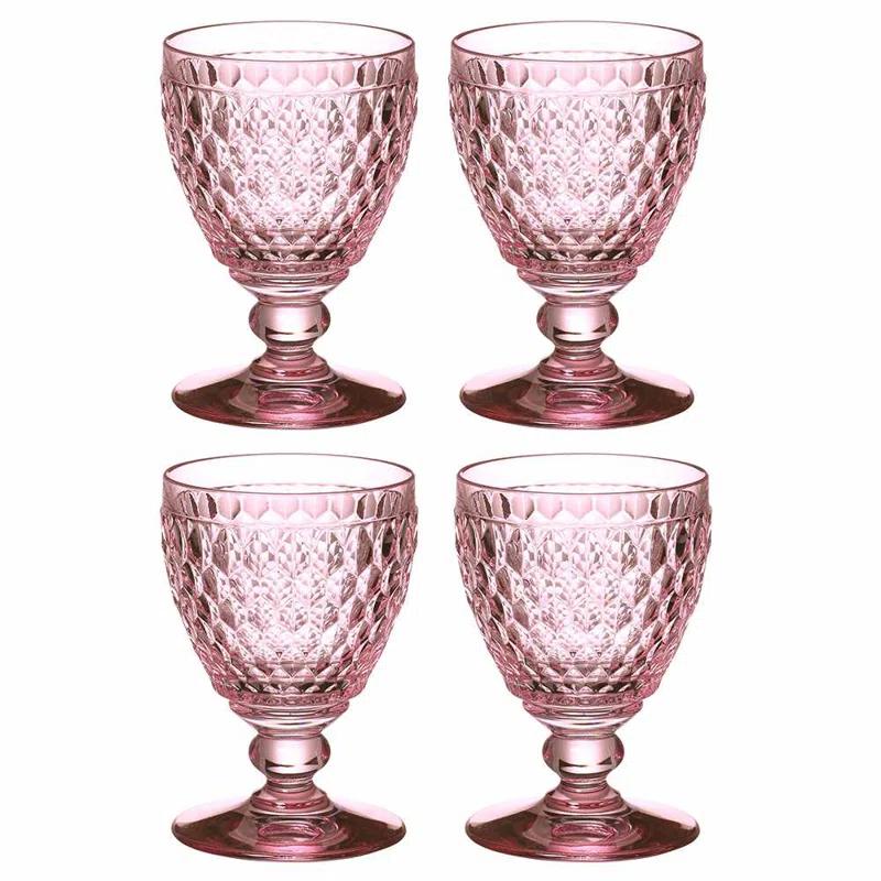 Villeroy & Boch Boston Colored Lead Free Crystal Goblet Set