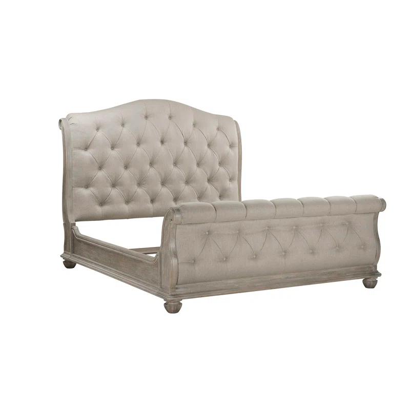 Dowton Abbey Summer Creek Upholstered Sleigh Bed