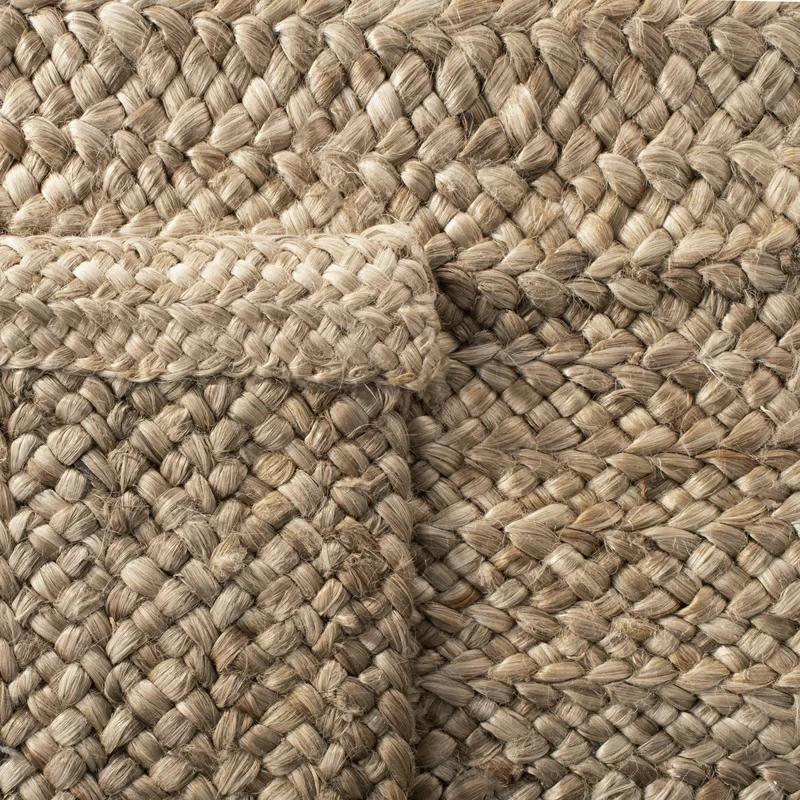 Savanna Brown Handmade Braided Cotton 5' x 8' Area Rug