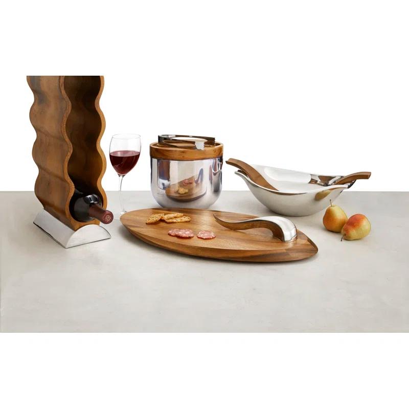 Nambé Nambe Swoop Cheese Board W/ Knife