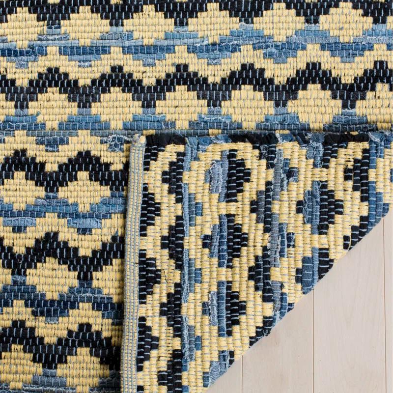 Annia Hand Woven Cotton Geometric Rug