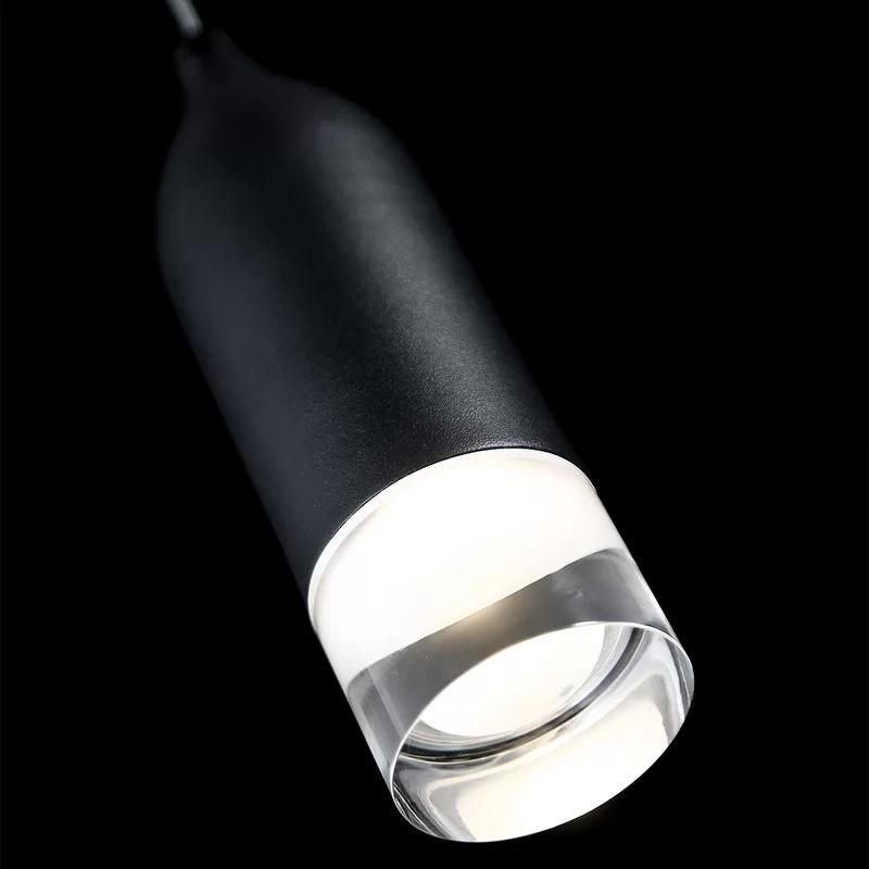 Sleek Black Nickel Mini LED Pendant Light for Indoor/Outdoor Use