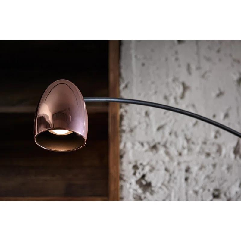 Hercules 84.2'' Matt Black Arched Floor Lamp