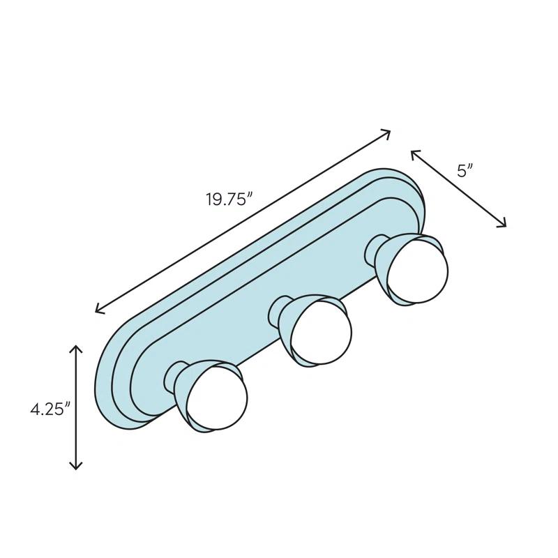 Metro Fusion 3 - Light Dimmable Bath Bar
