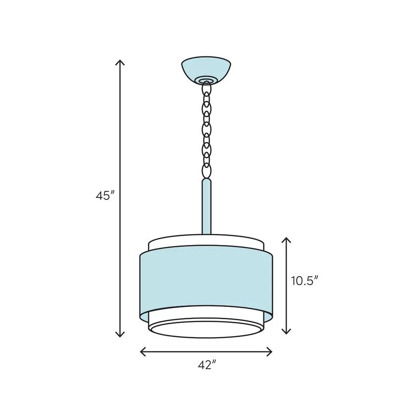 Black Mesh 8-Light Industrial Drum Chandelier