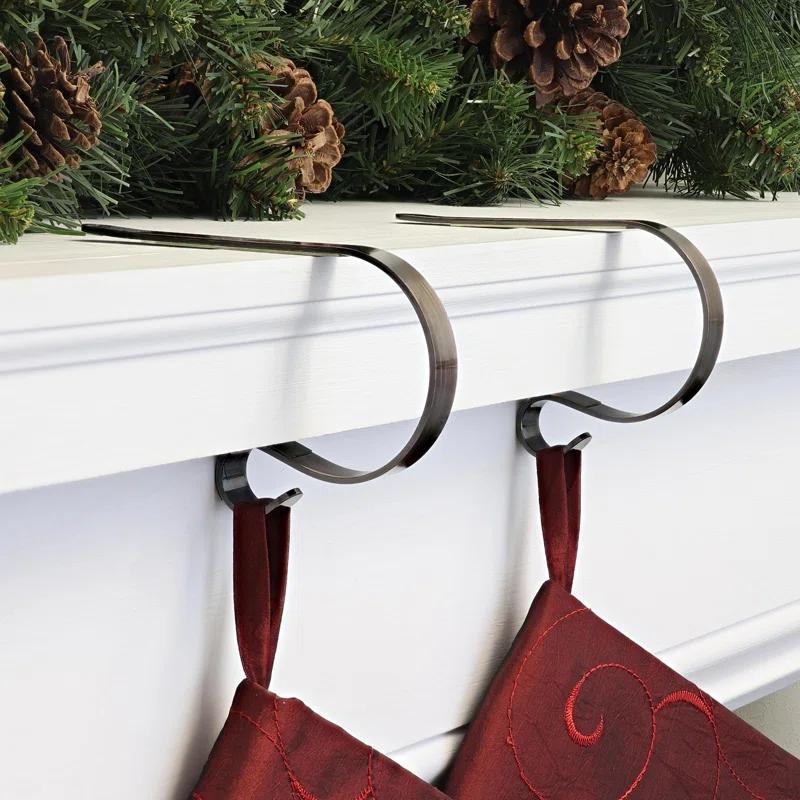 Haute Decor Mantleclip Stocking Holder (Set of 2)