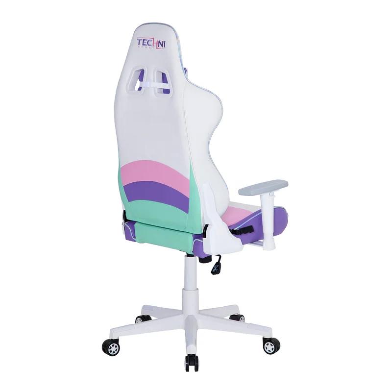 Kawaii High-Back Ergonomic Swivel Gaming Chair with Memory Foam