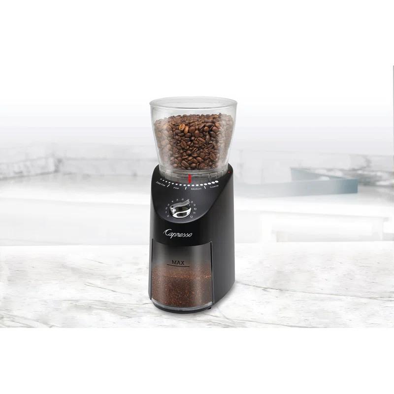 Capresso ® Infinity Plus Black Conical Burr Grinder