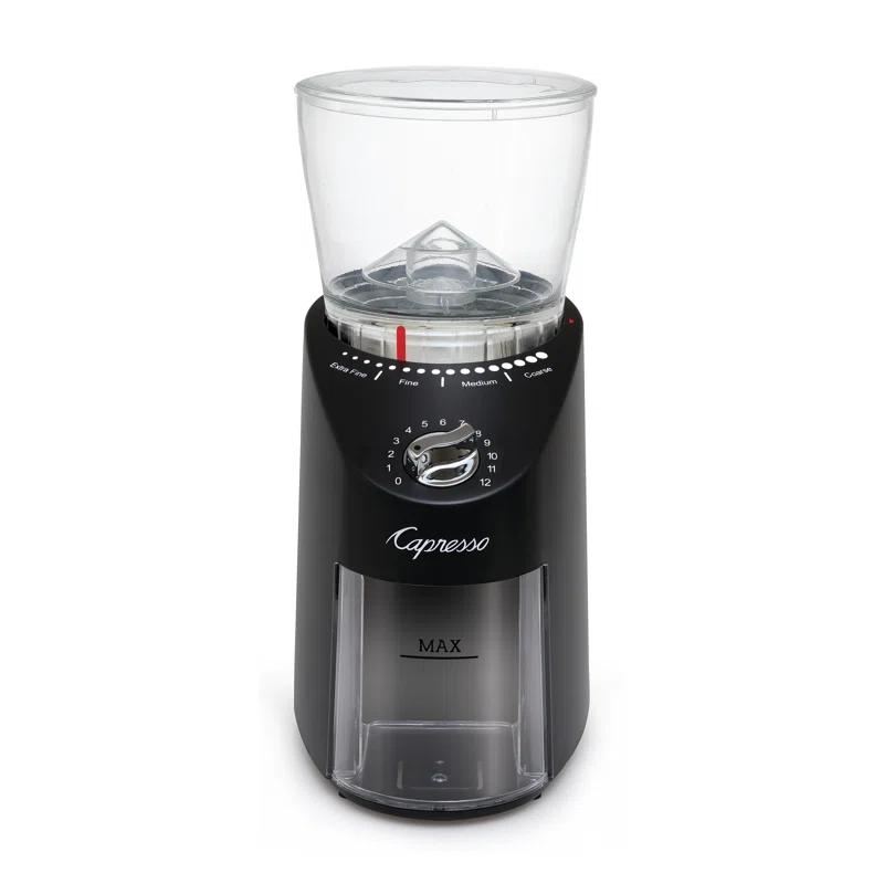 Capresso ® Infinity Plus Black Conical Burr Grinder