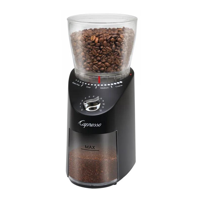 Capresso ® Infinity Plus Black Conical Burr Grinder