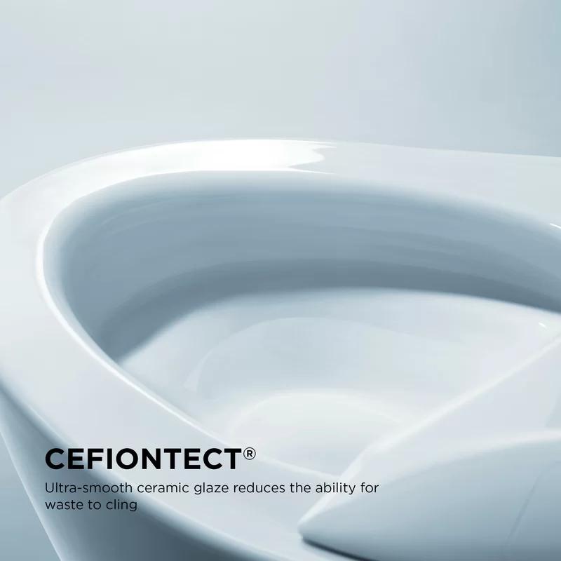 Modern Elongated Dual Flush Wall-Hung Toilet in White