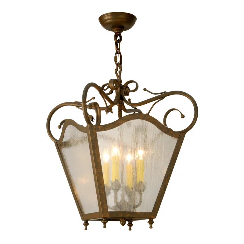 Terena 4 - Light Dimmable Lantern Geometric Chandelier