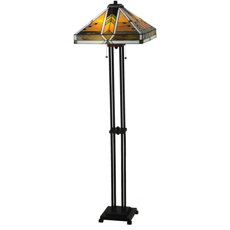 Abilene 56'' Mahogany Bronze Traditional Floor Lamp