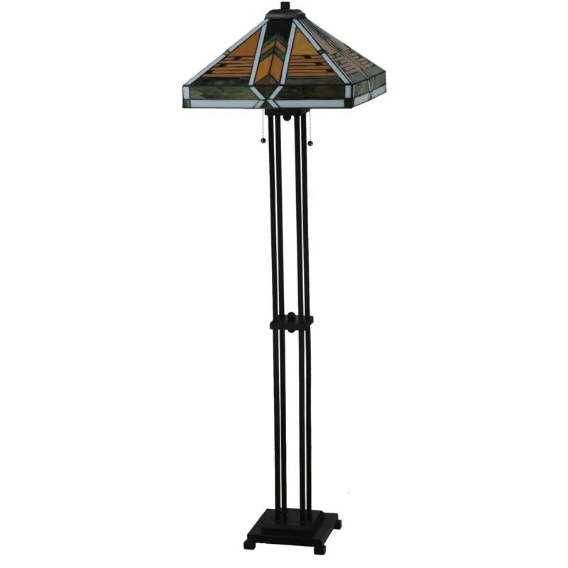 Abilene 56'' Mahogany Bronze Traditional Floor Lamp