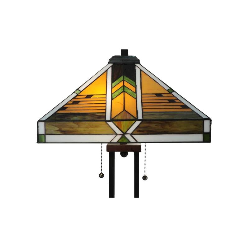 Abilene 56'' Mahogany Bronze Traditional Floor Lamp