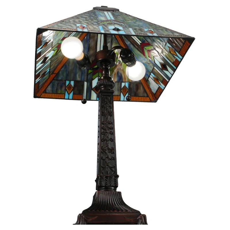 Meyda Tiffany - 138772 - Two Light Table Lamp - Prairie Wheat - Mahogany Bronze