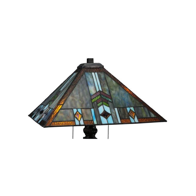 Meyda Tiffany - 138772 - Two Light Table Lamp - Prairie Wheat - Mahogany Bronze