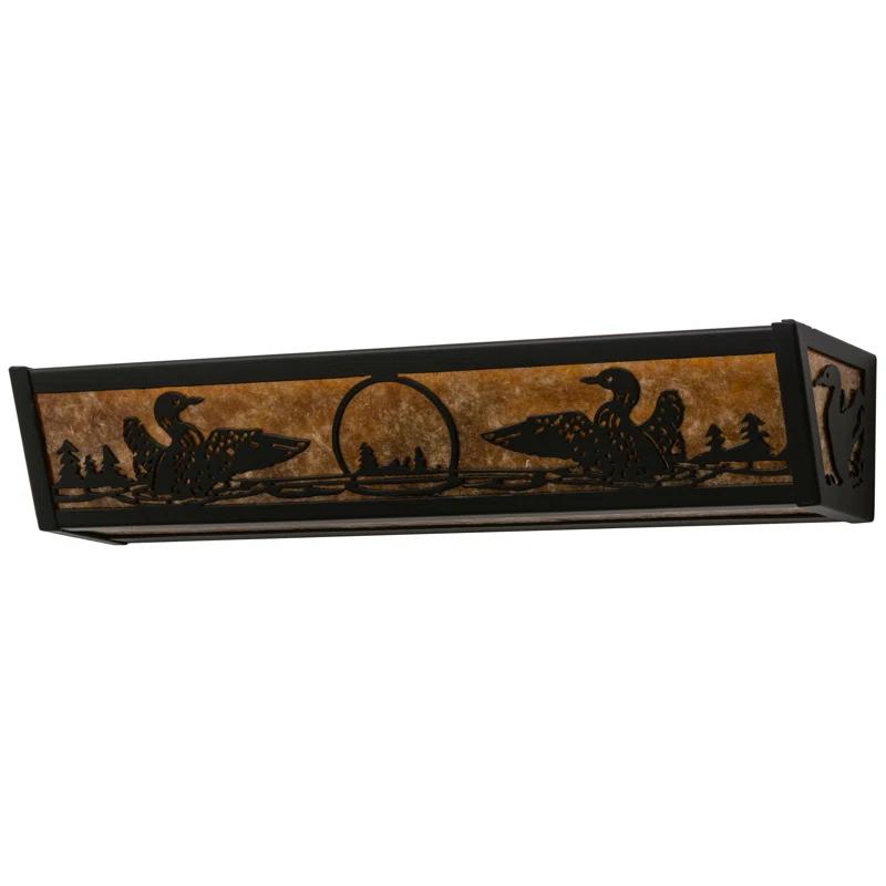 Rustic Lodge 4 - Light Dimmable Bath Bar