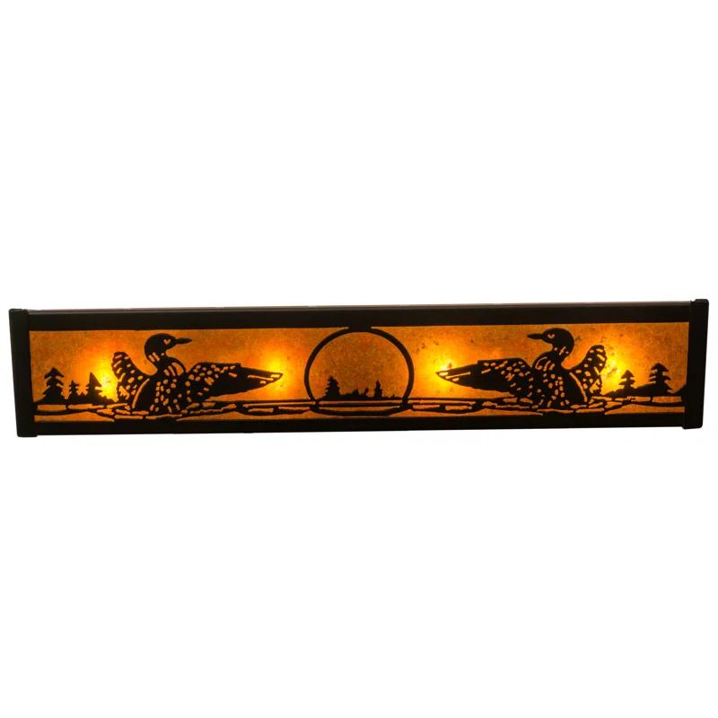 Rustic Lodge 4 - Light Dimmable Bath Bar