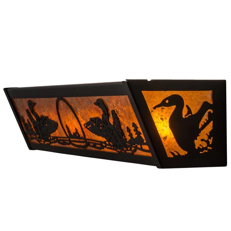 Rustic Lodge 4 - Light Dimmable Bath Bar