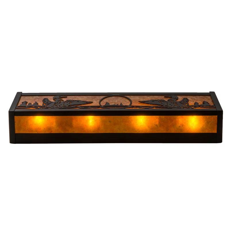 Rustic Lodge 4 - Light Dimmable Bath Bar