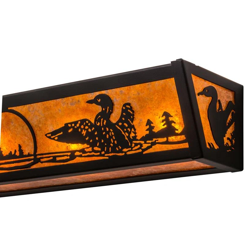 Rustic Lodge 4 - Light Dimmable Bath Bar