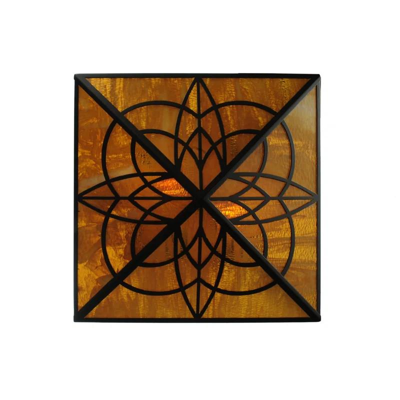 Meyda Lighting Scottsdale Glass Semi Flush Mount