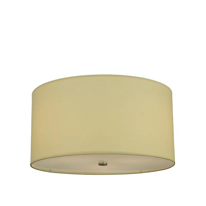 Cilindro Chrome 3-Light Indoor/Outdoor Flush Mount Drum
