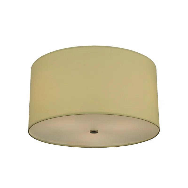 Cilindro Chrome 3-Light Indoor/Outdoor Flush Mount Drum