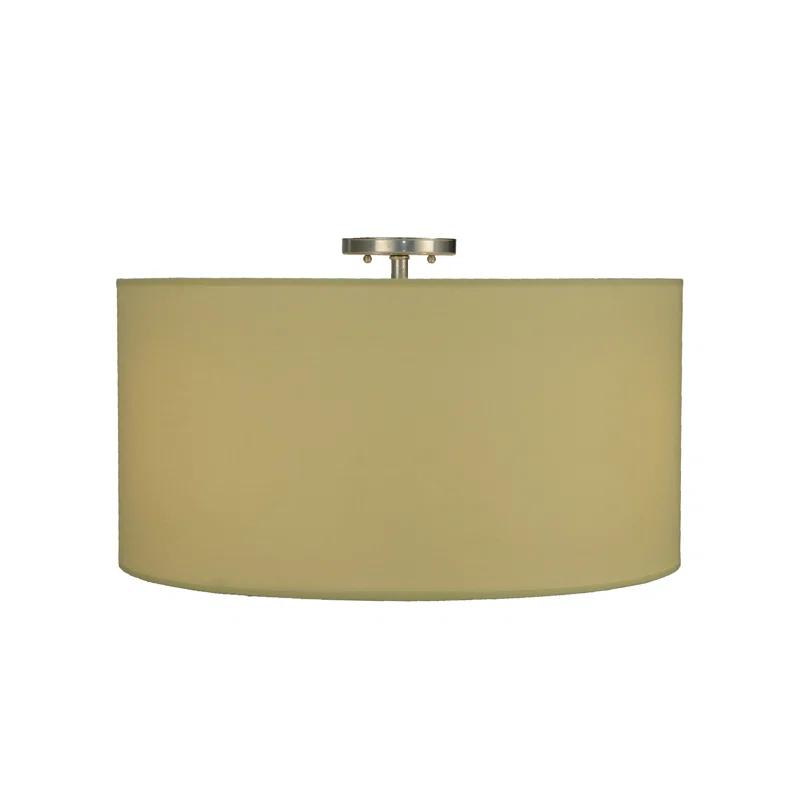 Cilindro Chrome 3-Light Indoor/Outdoor Flush Mount Drum