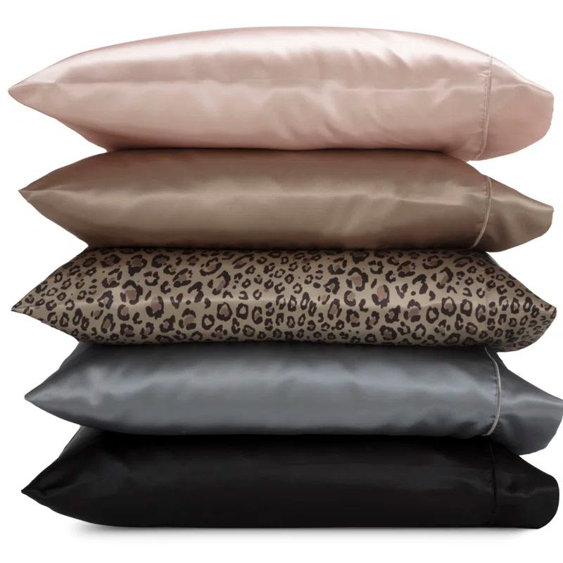 Martex Elegance Satin Silk Pillowcases Hotel Quality - Super Soft & Breathable Good For Hair And Skin (Set of 2)